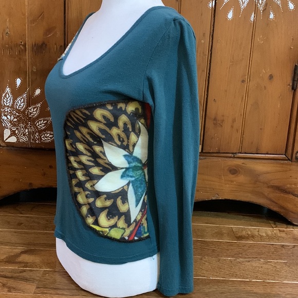 Desigual style long sleeved unique top - Picture 5 of 7